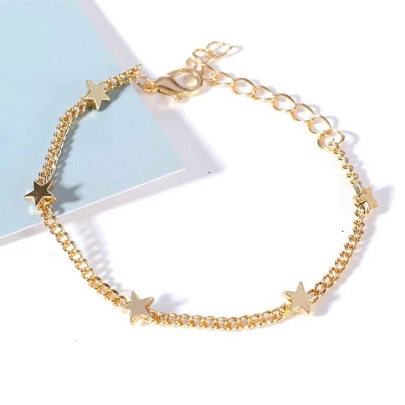 Jewelry - 3/$30 gold star charm bracelet